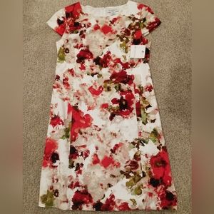 Multi-color cap sleeves dress - perfect for holidays!